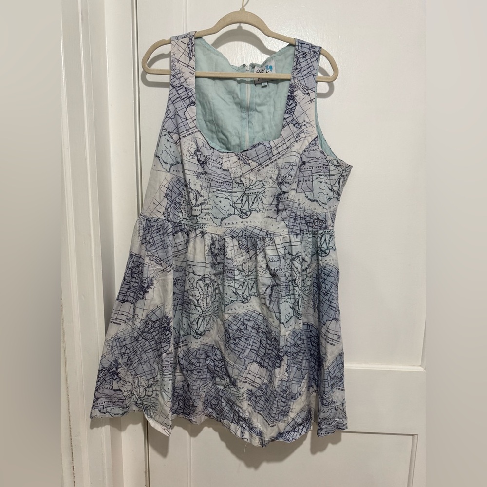 Bea and Dot by Modcloth map dress 3X